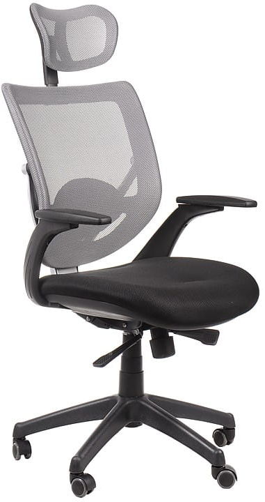 Fotel biurowy gabinetowy KB-8904/SZARY - krzesło obrotowe