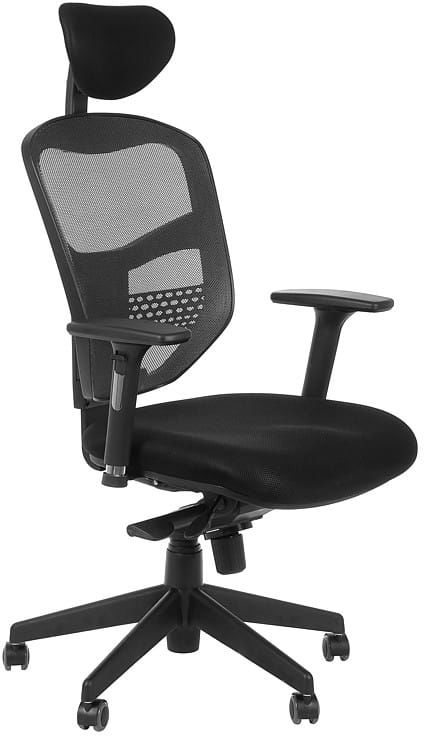 Fotel biurowy gabinetowy z wysuwem siedziska HN-5038/SZARY krzesło biurowe obrotowe