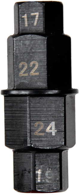 Nasadka osi przedniego koła klucz 3/8" 17-24mm