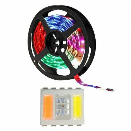 Taśma LED RGBW 24V 300SMD5050 IP20 RGB + CCT biała ciepła do zimna niewodood. - 1m