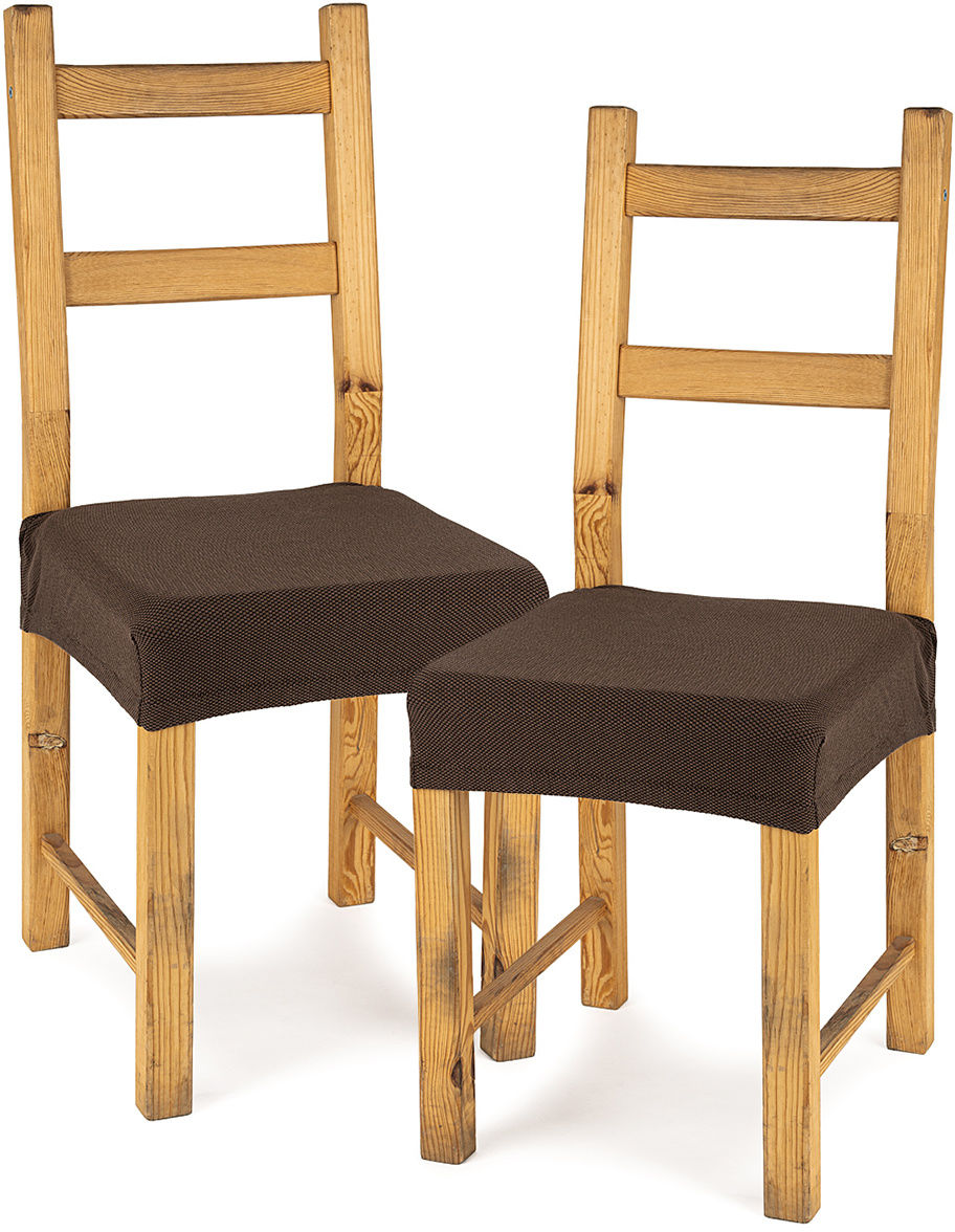 4Home Pokrowiec multielastyczny na krzesło Comfort brown, 40 - 50 cm, 2 szt.