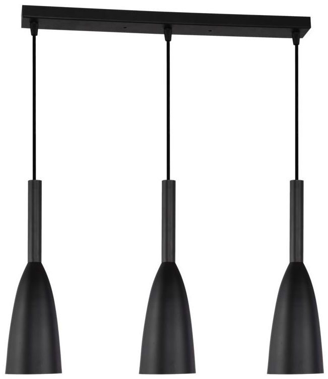 Lampa wisząca SOLIN czarna E27 LIGHT PRESTIGE