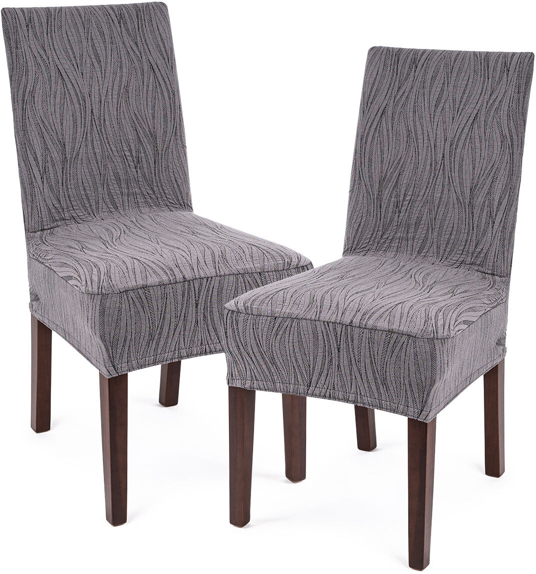 4Home Elastyczny pokrowiec na krzesło Comfort Plus Wave, 40 - 50 cm, komplet 2 szt.