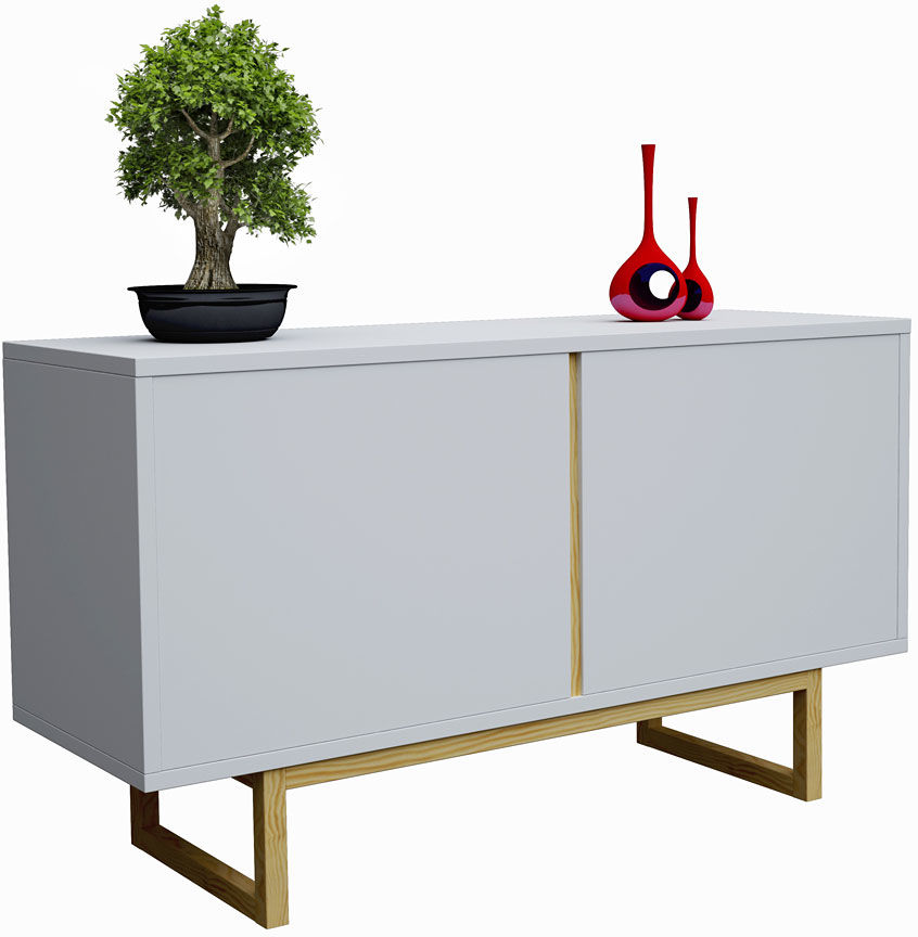 Skandynawska komoda na nóżkach Inelo D2 - 100x40 cm