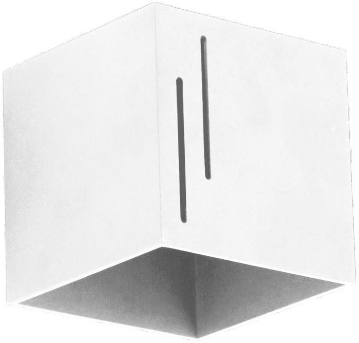Lampex Quado MODERN B 692/B BIA kinkiet lampa ścienna nowoczesna biała kwadratowa 1x40W G9 10cm