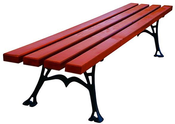 Ławka parkowa Dina bez oparcia 150cm - 7 kolorów