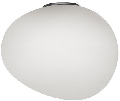 Gregg Grande Semi 2 H39 biały, grafit szary - Foscarini - lampa ścienna