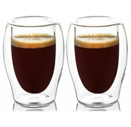 Zestaw szklanek do kawy DUKA LISE 130 ml podwójne dno szkło
