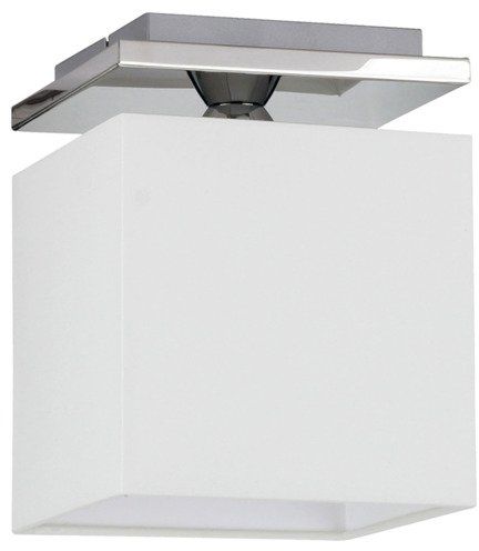 SPOTLIGHT lampa sufitowa RIVOLI Metal Chrom Abażur Biały, 8582128
