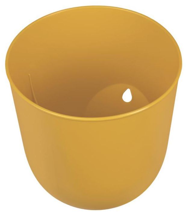 Osłona doniczki 14.5 cm na ścianę plastikowa POPPY SINGLE miodowa