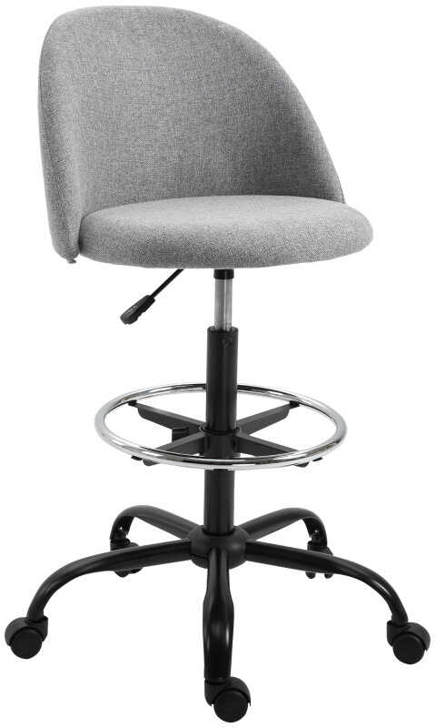 Fotel obrotowy krzesło biurowe szare