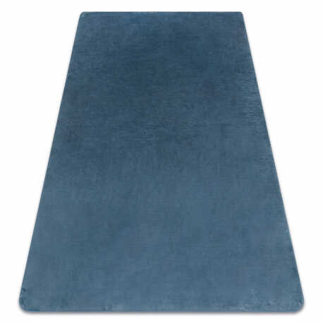 Dywan POSH Shaggy niebieski gruby, pluszowy, antypoślizgowy, do prania 50x80 cm