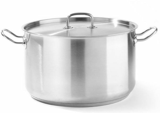 Hendi Garnek średni z pokrywką 3,5 L Ø 200 mm ze stali nierdzewnej - kod 836200