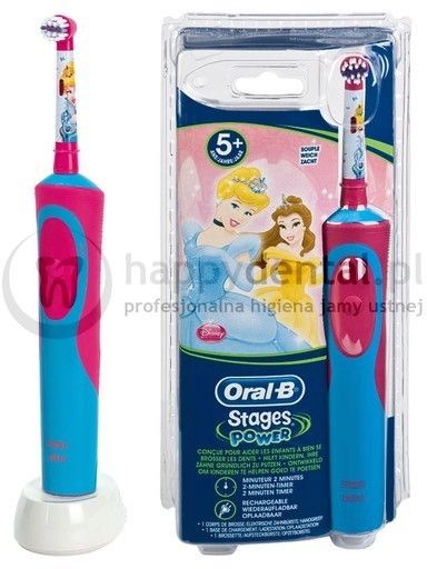 BRAUN Oral-B Stages Power D12 900TX - szczoteczka elektryczna dla dzieci w wieku pow. 3 lat - wersja KSIĘŻNICZKA