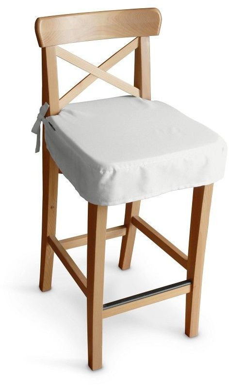 Siedzisko na krzesło barowe Ingolf, śmietankowa biel, krzesło barowe Ingolf, Loneta