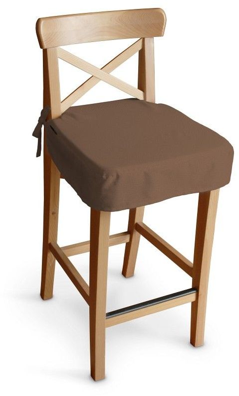 Siedzisko na krzesło barowe Ingolf, brązowy, krzesło barowe Ingolf, Loneta