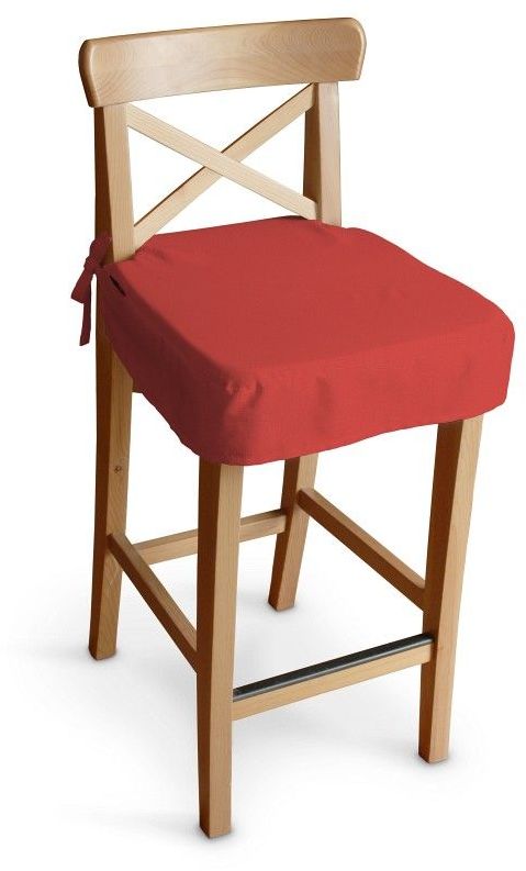 Siedzisko na krzesło barowe Ingolf, czerwony, krzesło barowe Ingolf, Loneta