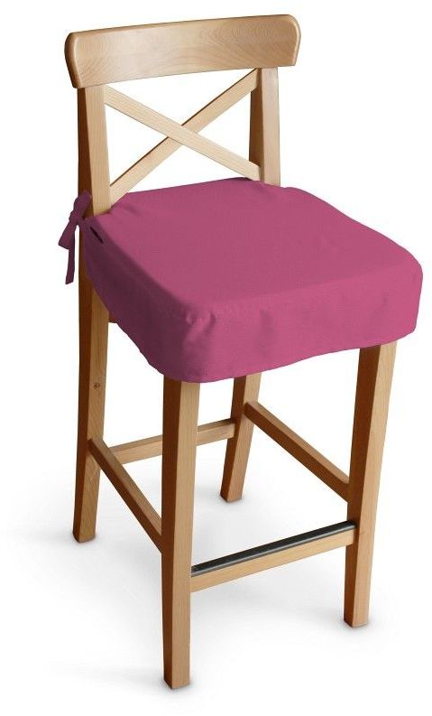 Siedzisko na krzesło barowe Ingolf, różowy, krzesło barowe Ingolf, Loneta