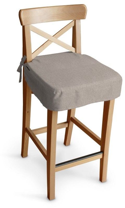 Siedzisko na krzesło barowe Ingolf, beżowo-szary, krzesło barowe Ingolf, Etna