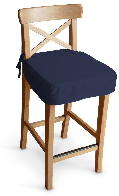 Siedzisko na krzesło barowe Ingolf, granatowy, krzesło barowe Ingolf, Quadro