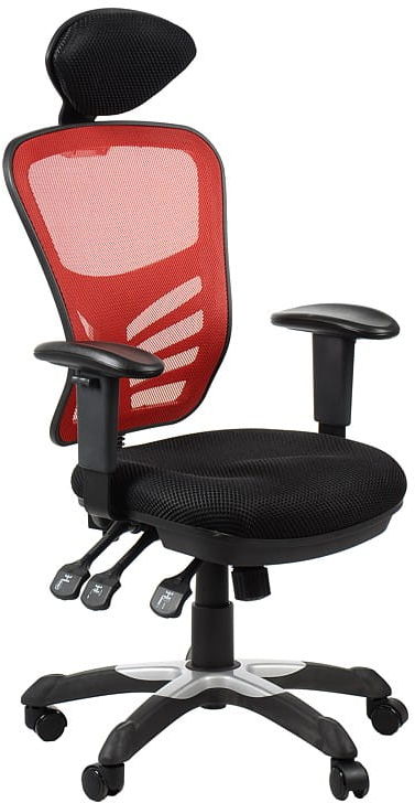 Fotel biurowy gabinetowy HG-0001H/CZERWONY krzesło biurowe obrotowe