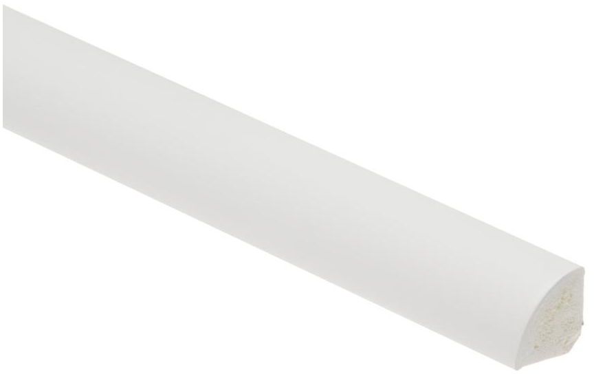 Profil do glazury wewnetrzny ćwiercwałek PVC 13 mm / 2.5 m Biały Cezar