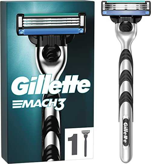 Gillette Mach3 golarka męska z 3 ostrzami i ergonomicznym uchwytem