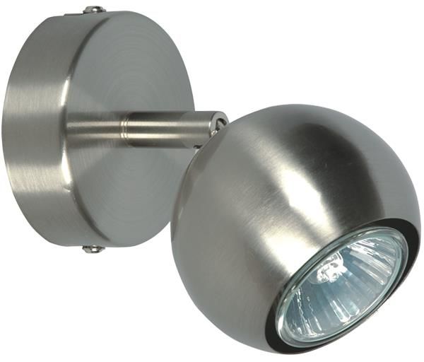 Lampex Bilbao 1 154/1 kinkiet lampa ścienna nowoczesna srebrny metal 1x50W GU10 13cm