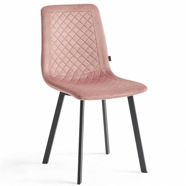 Krzesło tapicerowane DC-6500 różowy welur #44