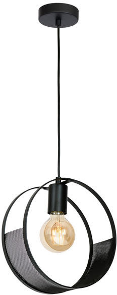 Lampa wisząca Luminex Siner 1 x 60 W E27 czarna