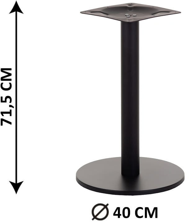 Podstawa stolika SH-2010-1/B, fi 40 cm (stelaż stolika), kolor czarny