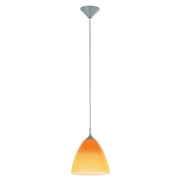 Lampa wisząca zwis DAWID pomarańczowy/szary śr. 23cm