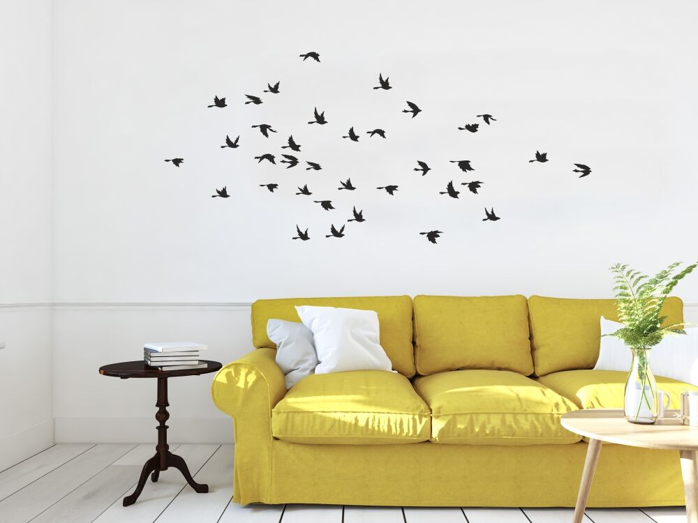 naklejka dekoracyjna ptaki klucz naklejka na ścianę