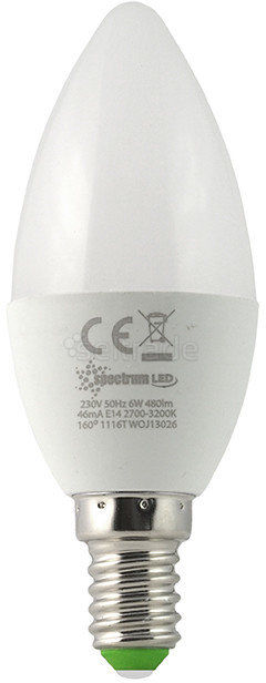 Żarówka LED 6W E14 świeczka Spectrum WOJ13026