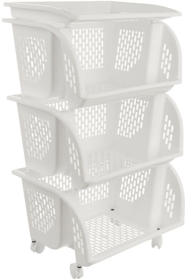 Wózek regał organizer szafka koszyk 4-poziomowy kuchenny łazienkowy na kółkach do kuchni łazienki kuchenny