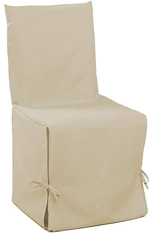 Douceur D''Intérieur - 1604797, pokrowiec na krzesło, 50 x 50 x 50 cm, materiał podstawowy, poliester, jednokolorowy, beżowy