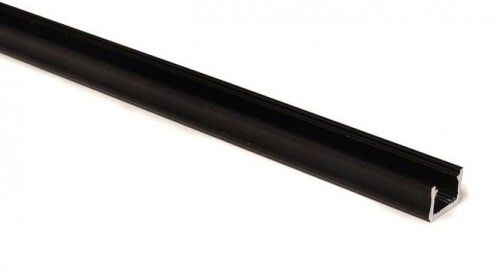 PROFIL aluminiowy nawierzchniowy wąski SLIM czarny typ X do TAŚMY LED - 1m