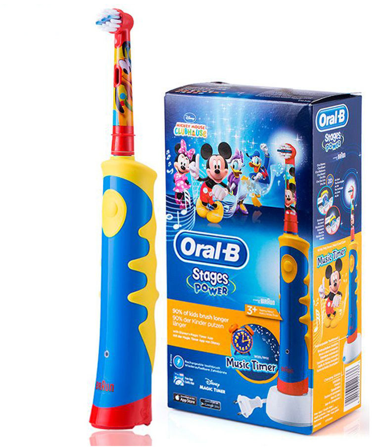 Szczoteczka elektryczna dla dzieci od 3 lat BRAUN Oral-B Mickey Mouse D10.513K