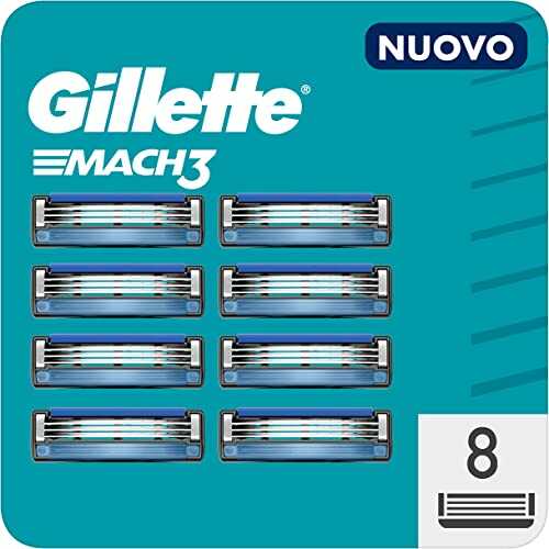 Gillette Mach3 wymienne ostrza dla mężczyzn maszynki do golenia 3 ostrza, wymienne ostrza do brzytwa silniejsze stalowe