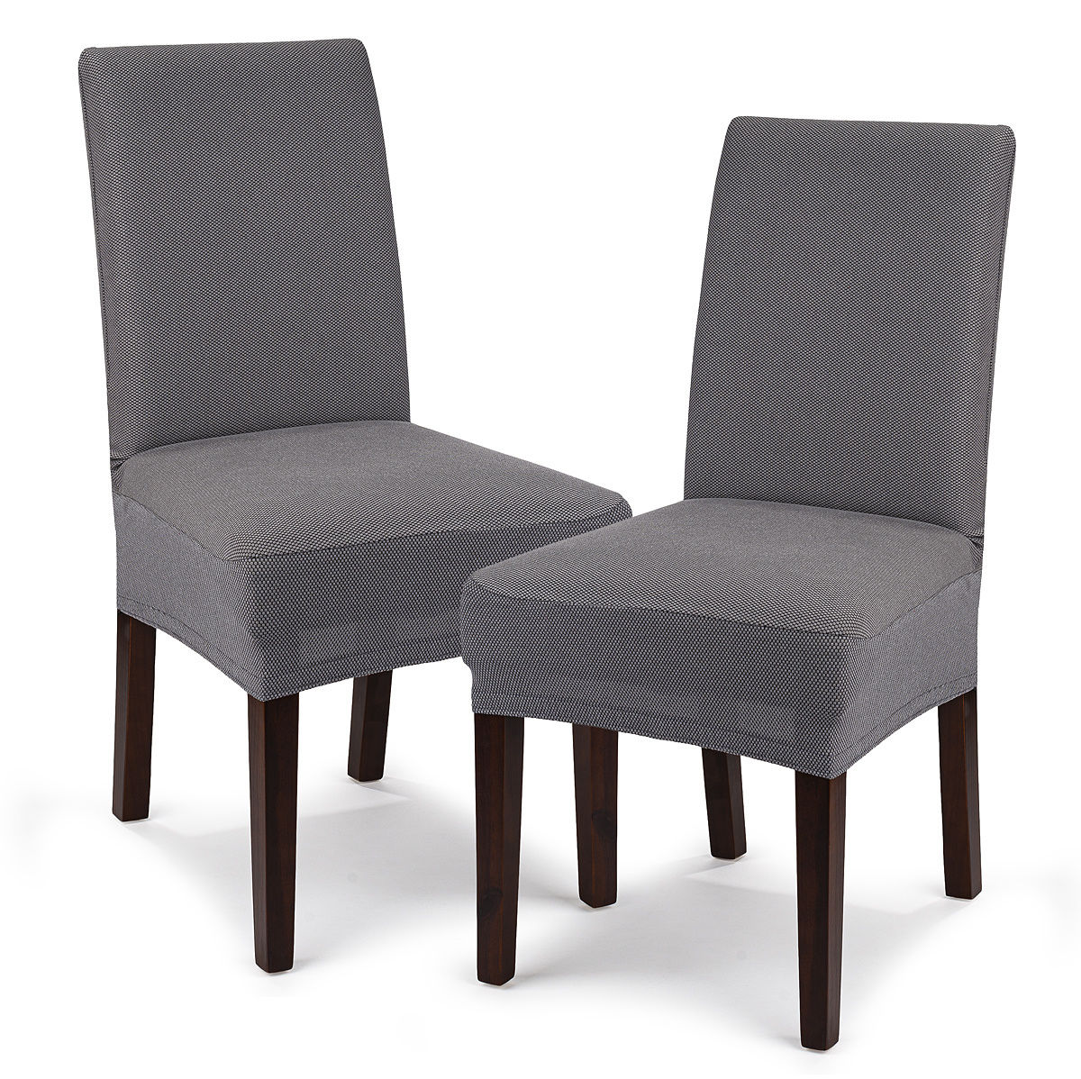4Home Multielastyczny pokrowiec na krzesło Comfort, szary, 40 - 50 cm, zestaw 2 szt.