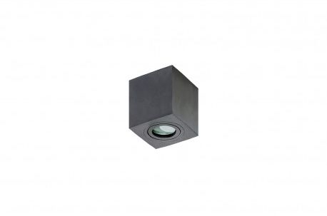 AZzardo Plafon Brant square IP44 AZ2878 czarna oprawa w nowoczesnym stylu