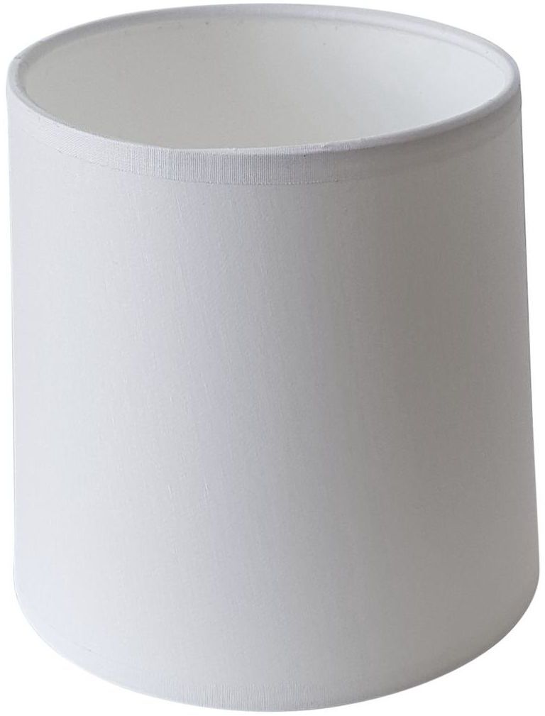 Abażur walec 20 x 16 cm tkanina biały E27 TK LIGHTING