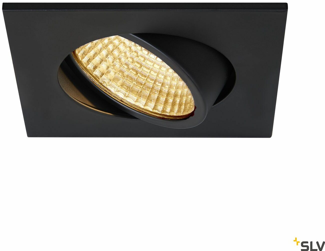 NEW TRIA 68 I CS lampa sufitowa wpuszczana LED,, kolor czarny, kwadratowa, 2700K, 38 , z zasilaczem i sprężynami zaciskowymi
