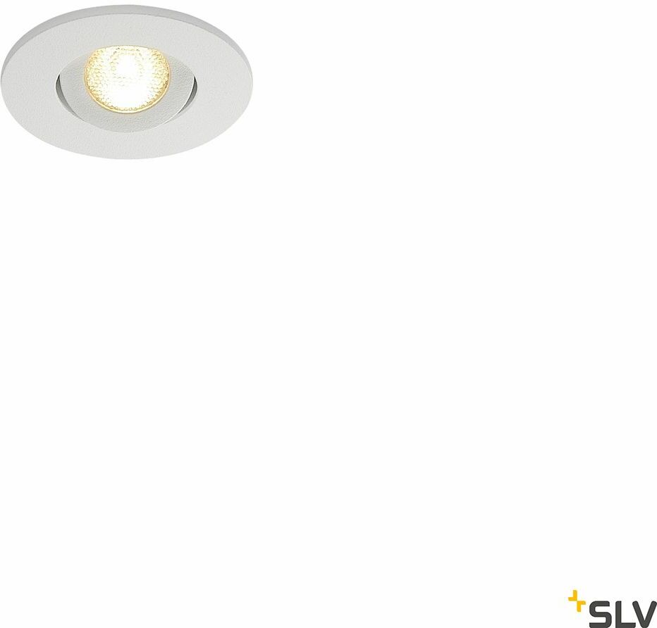 NEW TRIA MINI SET, lampa wpuszczana, LED, 3000K, okrągła, biała matowa, 30 , z zasilaczem i sprężynami zaciskowymi