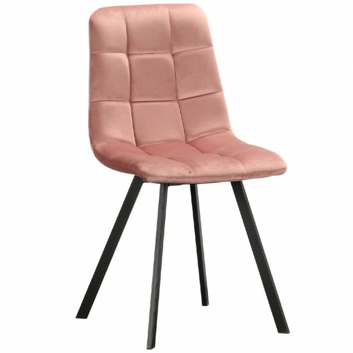 Krzesło różowe ART820C welur