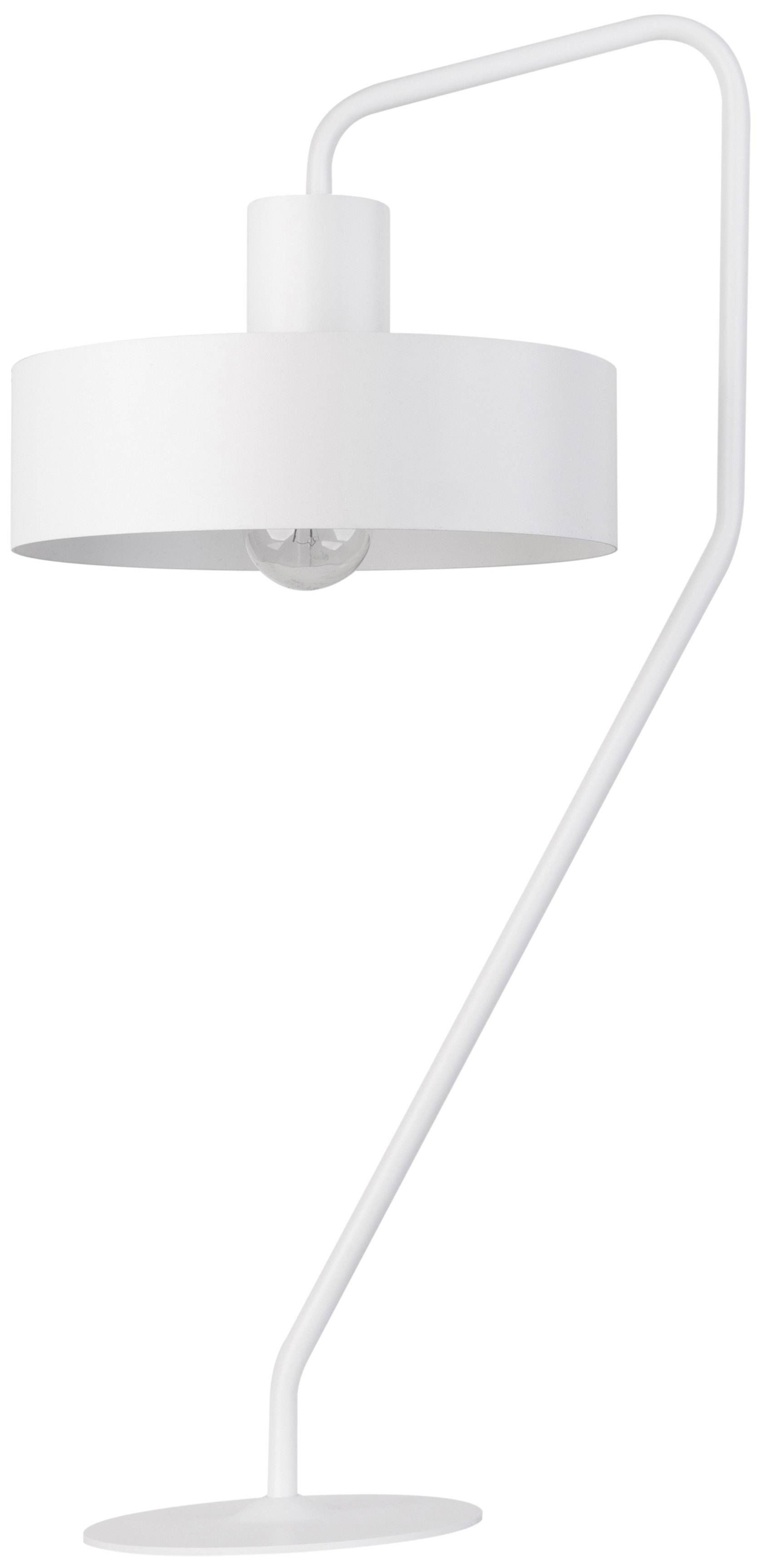 Lampka nowoczesna biała Jumbo metalowa okrągła 50109 - Sigma // Rabaty w koszyku i darmowa dostawa od 299zł !