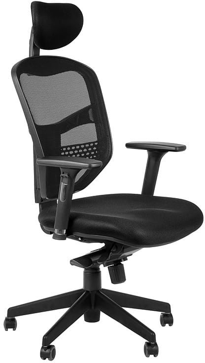 Fotel biurowy gabinetowy z wysuwem siedziska HN-5038/CZARNY krzesło biurowe obrotowe