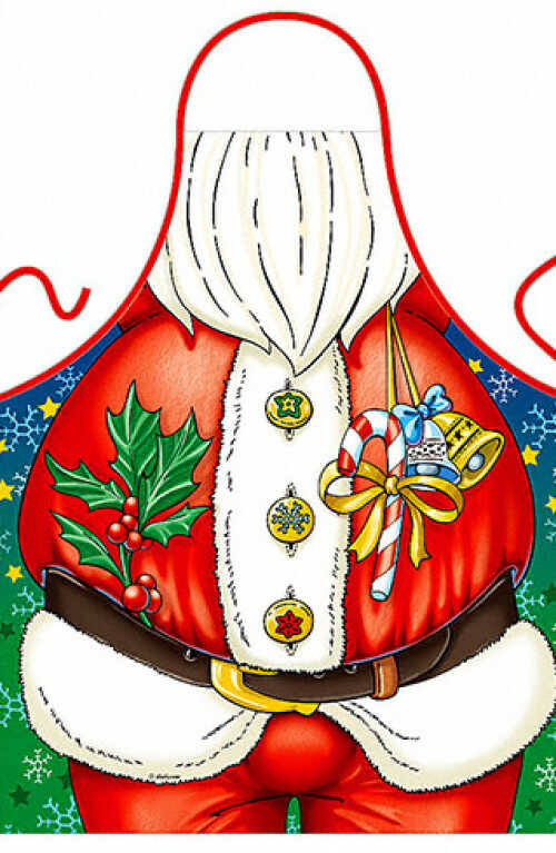 Fartuszek Świąteczny Święty Mikołaj