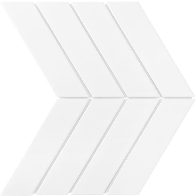 DUNIN mozaika ceramiczna, gresowa Royal Chevron White Matt wysyłka 24H