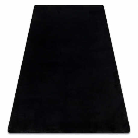 Dywan POSH Shaggy czarny gruby, pluszowy, antypoślizgowy, do prania 50x80 cm